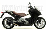 Tubo De Escape Sin Catalizador Y Con Homologación Acústica Race-Tech Aluminio Negro Acero - Arrow Special Parts Compatible Con Honda Nc 700 X (2012-2013)