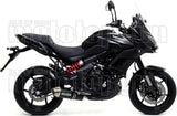 Sistema De Escape Completo Con Catalizador Y Homologación Acústica Race-Tech Aluminio Negro Acero - Arrow Special Parts Compatible Con Kawasaki Versys 650 (2017-2022)