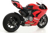 Tubo De Escape Sin Homologación Acústica Works Titanio Carbono - Arrow Special Parts Compatible Con Ducati Panigale V2 (2020-2024)