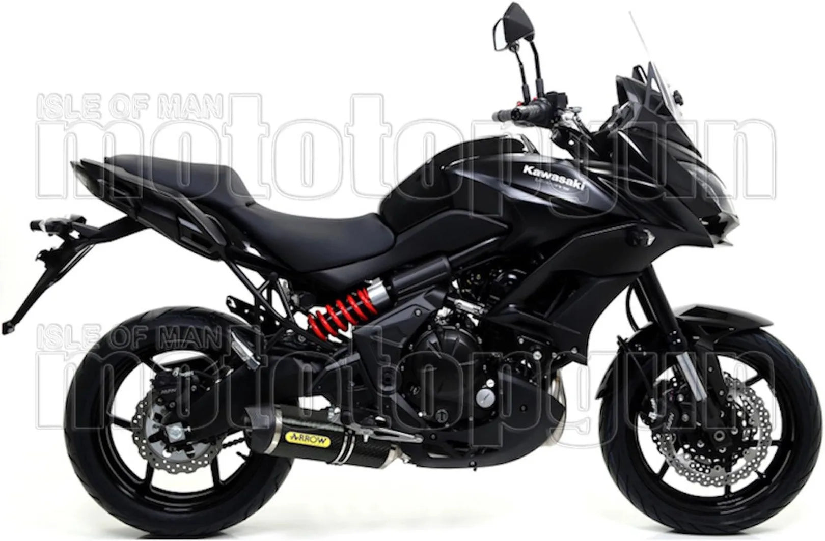 Sistema De Escape Completo Con Catalizador Y Homologación Acústica Race-Tech Carbono Carbono - Arrow Special Parts Compatible Con Kawasaki Versys 650 (2017-2022)