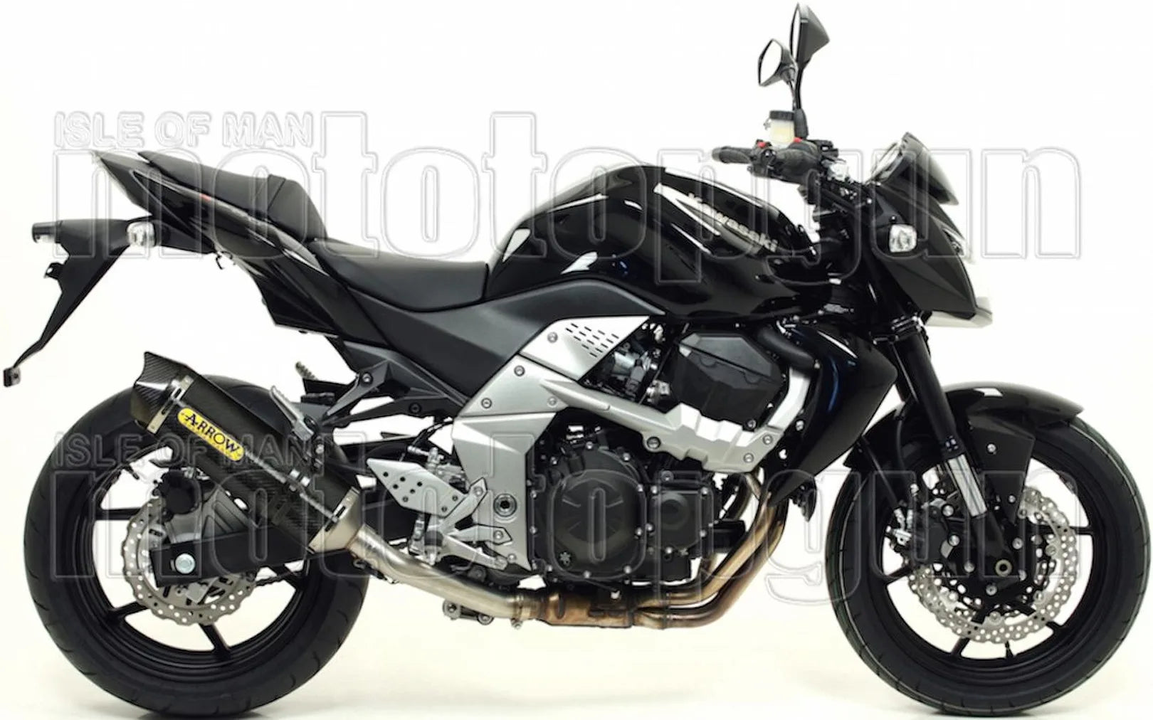 Tubo De Escape Con Homologación Acústica Race-Tech Carbono Carbono - Arrow Special Parts Compatible Con Kawasaki Z 750 (2007-2014)
