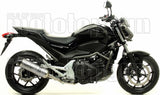 Non-Catalytic Exhaust Tip With Sound Certification Race-Tech Aluminium Carbon - Arrow Special Parts Compatible With Honda Nc 750 S (2015-2020)