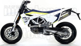 Sistema De Escape Completo Con Catalizador Y Homologación Acústica Race-Tech Aluminio Carbono - Arrow Special Parts Compatible Con Husqvarna 701 Enduro (2017-2020)