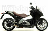Tubo De Escape Sin Catalizador Y Con Homologación Acústica Race-Tech Aluminio Negro Carbono - Arrow Special Parts Compatible Con Honda Nc 700 X (2012-2013)