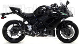 Sistema De Escape Completo Sin Catalizador Y Con Homologación Acústica Race-Tech Aluminio Negro Carbono - Arrow Special Parts Compatible Con Kawasaki Z 650 (2017-2020)