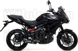 Sistema De Escape Completo Sin Catalizador Y Con Homologación Acústica Race-Tech Aluminio Negro Carbono - Arrow Special Parts Compatible Con Kawasaki Versys 650 (2017-2022)