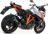 Tubo De Escape Con Catalizador Y Homologación Acústica Race-Tech Aluminio Negro Carbono - Arrow Special Parts Compatible Con Ktm 1290 Superduke Gt (2017-2024)