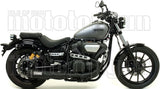 Tubo De Escape Con Homologación Acústica Rebel Aluminio Negro Carbono - Arrow Special Parts Compatible Con Yamaha Xv 950 R (2014-2016)