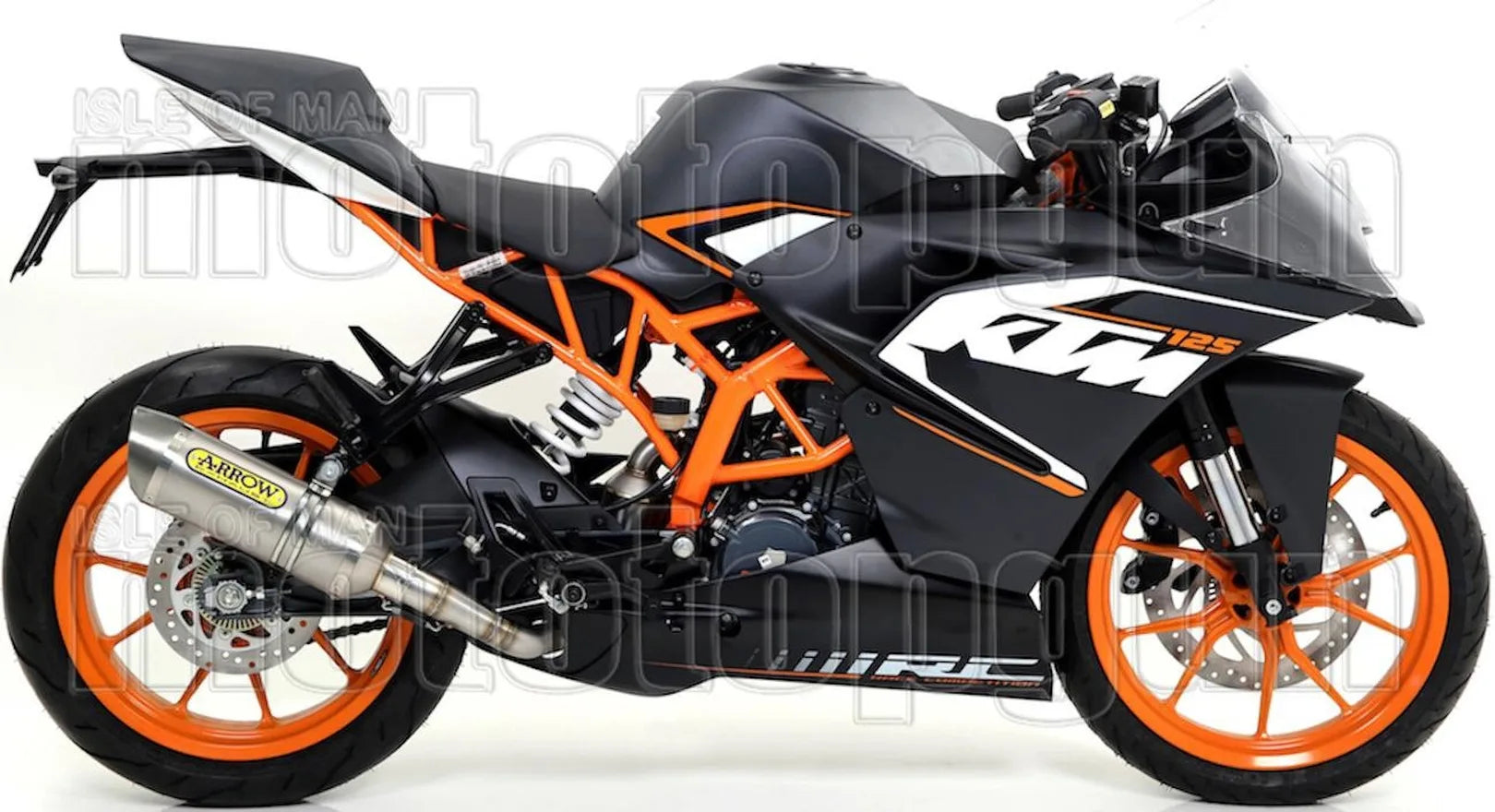 Tubo De Escape Sin Catalizador Y Con Homologación Acústica Thunder Aluminio Acero - Arrow Special Parts Compatible Con Ktm Rc 125 (2015-2016)