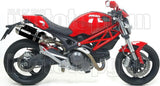 Escape Doble Con Homologación Acústica Thunder Aluminio Negro Acero - Arrow Special Parts Compatible Con Ducati Monster 1100 (2009-2010)