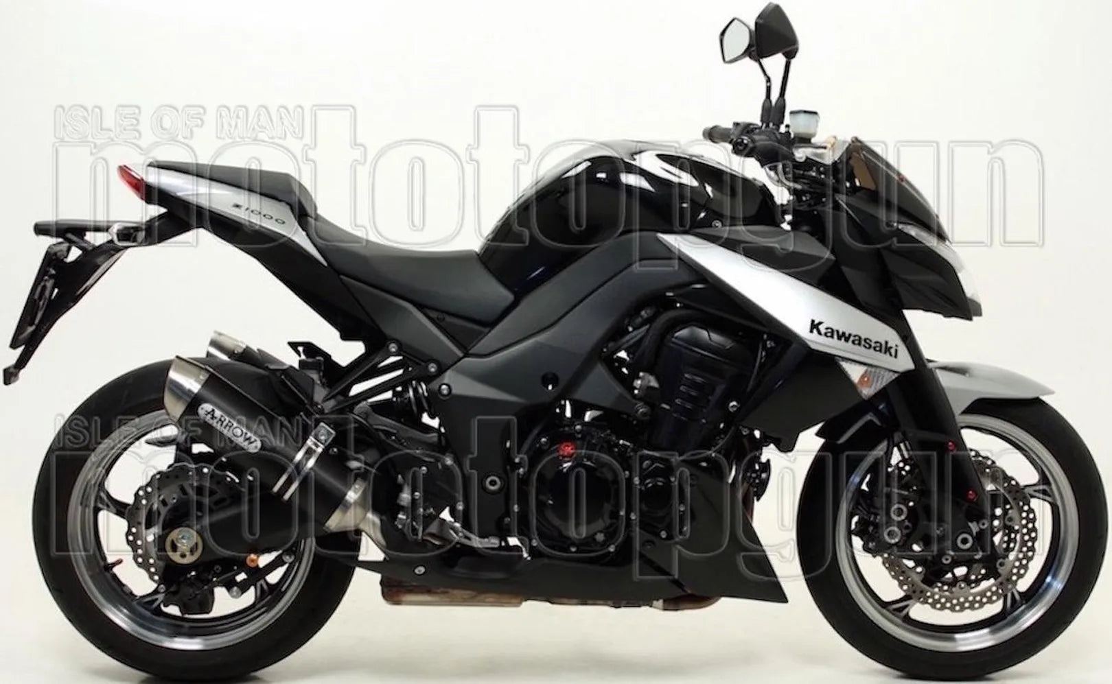 Escape Doble Con Homologación Acústica Thunder Aluminio Negro Acero - Arrow Special Parts Compatible Con Kawasaki Z 1000 (2017-2020)