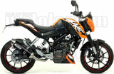 Catalytic Exhaust Tip With Sound Certification Thunder Black Aluminium Stainless Steel - Arrow Special Parts Compatible With Ktm 125 Duke (2011-2016)