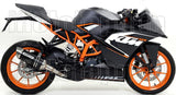 Tubo De Escape Sin Catalizador Y Con Homologación Acústica Thunder Aluminio Negro Acero - Arrow Special Parts Compatible Con Ktm Rc 390 (2015-2016)