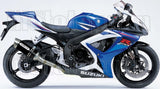 Tubo De Escape Con Homologación Acústica Thunder Aluminio Negro Acero - Arrow Special Parts Compatible Con Suzuki Gsx-R 600 Ie (2006-2007)