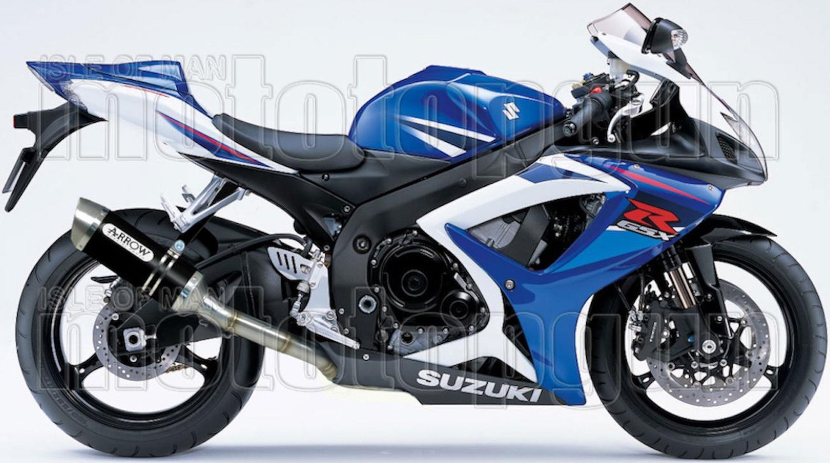 Complete Non-Catalytic Exhaust System With Sound Certification Thunder Black Aluminium Stainless Steel - Arrow Special Parts Compatible With Suzuki Gsx-R 750 Ie (2006-2007)