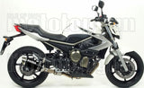 Tubo De Escape Con Homologación Acústica Thunder Aluminio Negro Acero - Arrow Special Parts Compatible Con Yamaha Xj6 600 (2009-2015)