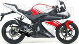 Sistema De Escape Completo Con Catalizador Y Homologación Acústica Thunder Aluminio Negro Acero - Arrow Special Parts Compatible Con Yamaha Yzf-R 125 (2008-2013)