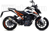 Tubo De Escape Sin Catalizador Y Con Homologación Acústica Thunder Titanio Carbono - Arrow Special Parts Compatible Con Ktm 390 Duke (2017-2020)
