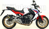 Sistema De Escape Completo Sin Catalizador Y Con Homologación Acústica Thunder Carbono Carbono - Arrow Special Parts Compatible Con Honda Cbr 650 F (2014-2018)