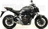 Tubo De Escape Con Homologación Acústica Thunder Carbono Carbono - Arrow Special Parts Compatible Con Yamaha Tracer 7 (2021-2024)