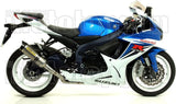 Tubo De Escape Con Homologación Acústica Thunder Aluminio Carbono - Arrow Special Parts Compatible Con Suzuki Gsx-R 600 Ie (2011-2016)