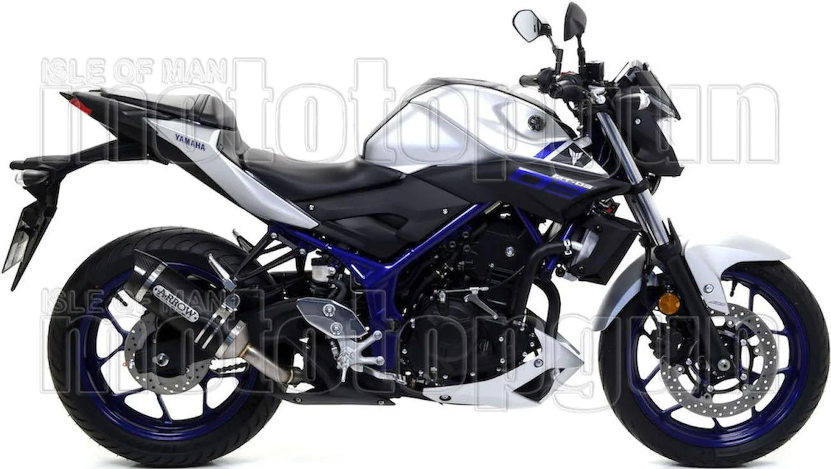Tubo De Escape Con Homologación Acústica Thunder Aluminio Negro Carbono - Arrow Special Parts Compatible Con Yamaha Mt-03 (2018-2019)