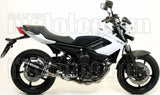 Sistema De Escape Completo Sin Catalizador Y Con Homologación Acústica Thunder Aluminio Negro Carbono - Arrow Special Parts Compatible Con Yamaha Xj6 600 (2009-2015)