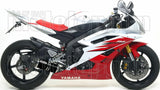 Tubo De Escape Con Homologación Acústica Thunder Aluminio Negro Carbono - Arrow Special Parts Compatible Con Yamaha Yzf 600 R6 (2012-2016)