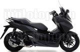 Sistema De Escape Completo Con Catalizador Y Homologación Acústica Urban Aluminio Negro Acero Negro - Arrow Special Parts Compatible Con Honda Forza 125 (2015-2016)