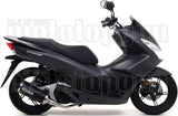 Sistema De Escape Completo Con Catalizador Y Homologación Acústica Urban Aluminio Negro Acero Negro - Arrow Special Parts Compatible Con Honda Pcx 150 (2012-2016)