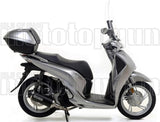 Sistema De Escape Completo Con Catalizador Y Homologación Acústica Urban Aluminio Negro Acero Negro - Arrow Special Parts Compatible Con Honda Sh 150 I (2017-2019)