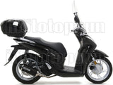 Sistema De Escape Completo Sin Catalizador Y Con Homologación Acústica Urban Aluminio Negro Acero Negro - Arrow Special Parts Compatible Con Honda Sh 150 I (2020-2023)