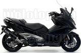 Tubo De Escape Con Catalizador Y Homologación Acústica Urban Aluminio Negro Acero Negro - Arrow Special Parts Compatible Con Kymco Ak 550 (2017-2020)