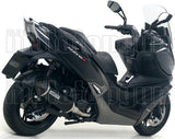 Complete Non-Catalytic Exhaust System With Sound Certification Urban Black Aluminium Stainless Steel Black - Arrow Special Parts Compatible With Kymco Xciting 400 I S (2019-2020)