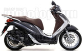 Sistema De Escape Completo Con Catalizador Y Homologación Acústica Urban Aluminio Negro Acero Negro - Arrow Special Parts Compatible Con Piaggio Medley 150 (2016-2019)