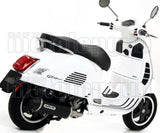 Sistema De Escape Completo Con Catalizador Y Homologación Acústica Urban Aluminio Negro Acero Negro - Arrow Special Parts Compatible Con Piaggio Vespa Gts 300 (2017-2018)