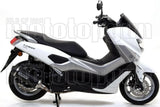 Sistema De Escape Completo Sin Catalizador Y Con Homologación Acústica Urban Aluminio Negro Acero Negro - Arrow Special Parts Compatible Con Yamaha N-Max 155 (2017-2020)