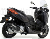 Tubo De Escape Sin Catalizador Y Con Homologación Acústica Urban Aluminio Negro Acero Negro - Arrow Special Parts Compatible Con Yamaha X-Max 125 (2018-2020)