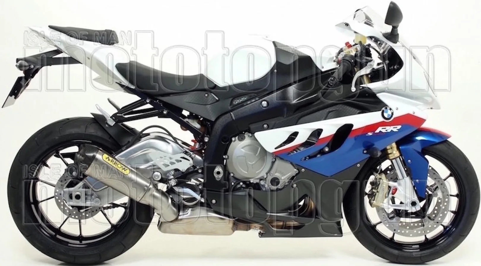 Sistema De Escape Completo Sin Catalizador Y Sin Homologación Acústica Works Competition Evo Titanio Carbono - Arrow Special Parts Compatible Con Bmw S 1000 Rr (2009-2014)