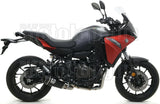 Sistema De Escape Completo Sin Catalizador Y Con Homologación Acústica Works Nichrom Negro Carbono - Arrow Special Parts Compatible Con Yamaha Mt-07 (2021-2024)