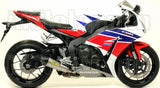 Tubo De Escape Sin Catalizador Y Con Homologación Acústica X-Kone Nichrom Carbono - Arrow Special Parts Compatible Con Honda Cbr 1000 Rr (2014-2016)