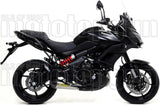 Sistema De Escape Completo Sin Catalizador Y Con Homologación Acústica X-Kone Nichrom Carbono - Arrow Special Parts Compatible Con Kawasaki Versys 650 (2017-2022)