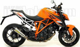 Tubo De Escape Sin Catalizador Y Con Homologación Acústica X-Kone Nichrom Carbono - Arrow Special Parts Compatible Con Ktm 1290 Superduke Gt (2017-2024)