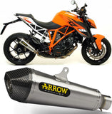 Tubo De Escape Con Catalizador Y Homologación Acústica X-Kone Nichrom Carbono - Arrow Special Parts Compatible Con Ktm 1290 Superduke R (2014-2016)