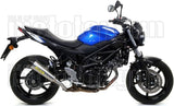 Sistema De Escape Completo Sin Catalizador Y Con Homologación Acústica X-Kone Nichrom Carbono - Arrow Special Parts Compatible Con Suzuki Sv 650 (2016-2024)