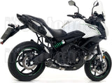 Sistema De Escape Completo Sin Catalizador Y Con Homologación Acústica X-Kone Nichrom Negro Carbono - Arrow Special Parts Compatible Con Kawasaki Versys 650 (2017-2022)