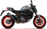 Tubo De Escape Con Homologación Acústica Indy-Race Aluminio Negro Titanio - Arrow Special Parts Compatible Con Ducati Monster 937 + (2021-2024)