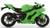 Tubo De Escape Con Homologación Acústica Indy-Race Aluminio Negro Carbono - Arrow Special Parts Compatible Con Kawasaki Zx-10R (2021-2024)