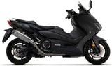 Sistema De Escape Completo Sin Catalizador Y Con Homologación Acústica Indy-Race Titanio Carbono - Arrow Special Parts Compatible Con Yamaha Xp 560 T-Max (2020-2024)