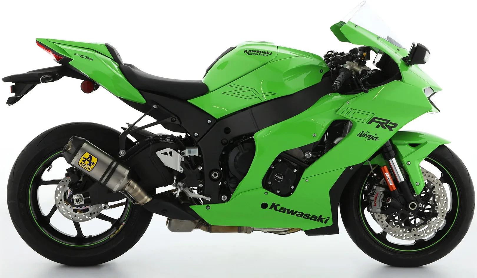 Tubo De Escape Sin Homologación Acústica Indy-Race Titanio Titanio - Arrow Special Parts Compatible Con Kawasaki Zx 10Rr (2021-2024)